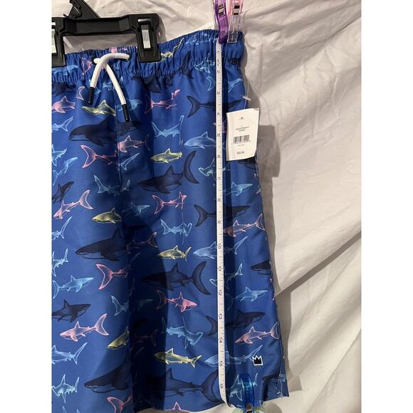 Crown & Ivy Boy's Swim Trunks Sharks Size Large (Size 12) New With Tags (Z-2) - Picture 9 of 10
